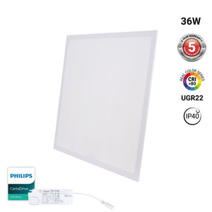 Panel LED empotrable Backlight 60x60cm - 36W - 3800lm - Driver Philips - UGR22 - IP40 (18)