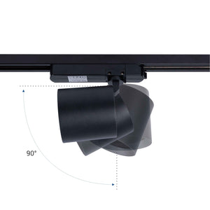 Proyector LED para carril monofásico CCT - 40W - CRI 90 - Negro (20)