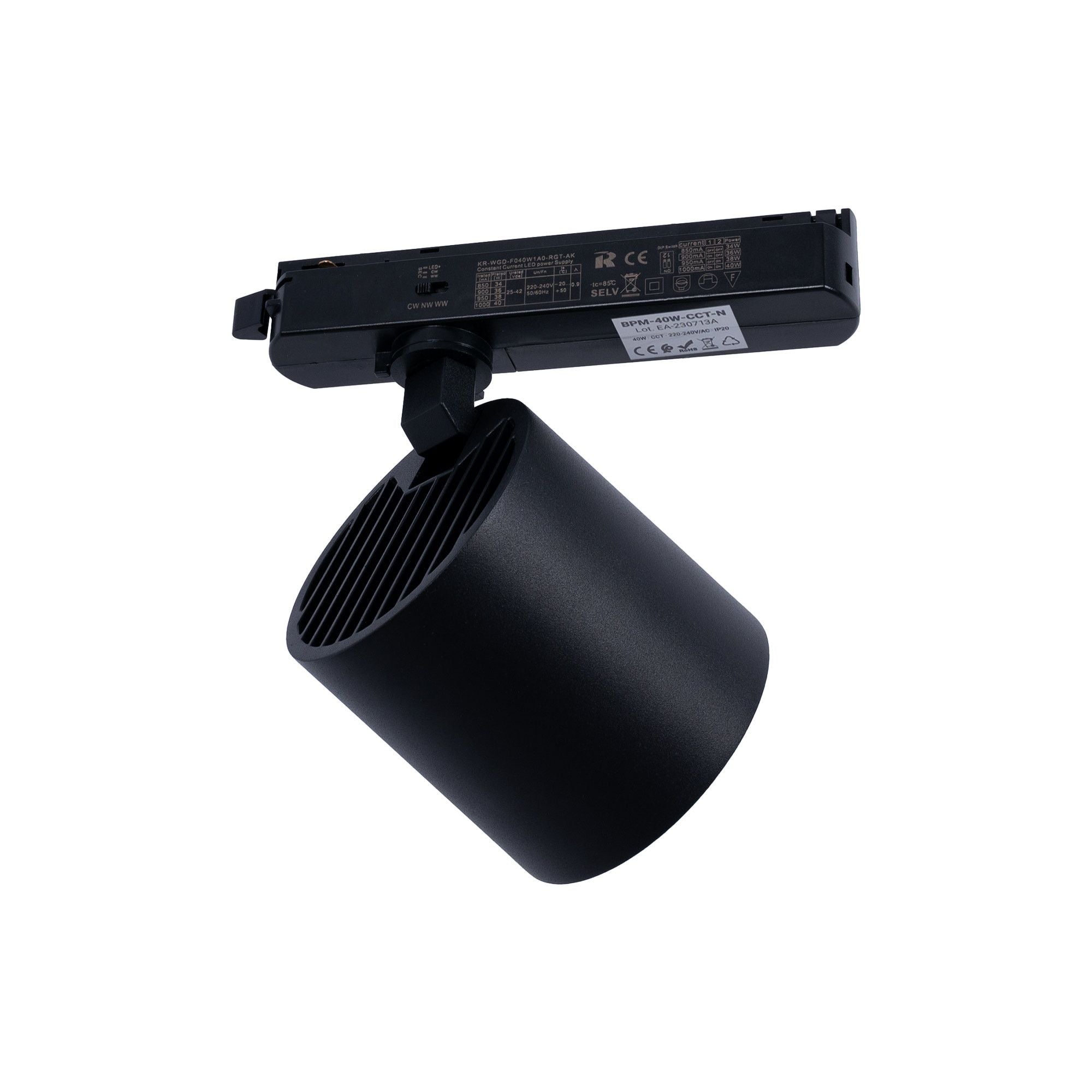 Proyector LED para carril monofásico 40W - Moda y retail (4)