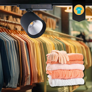 Proyector LED para carril monofásico 40W - Moda y retail (1)