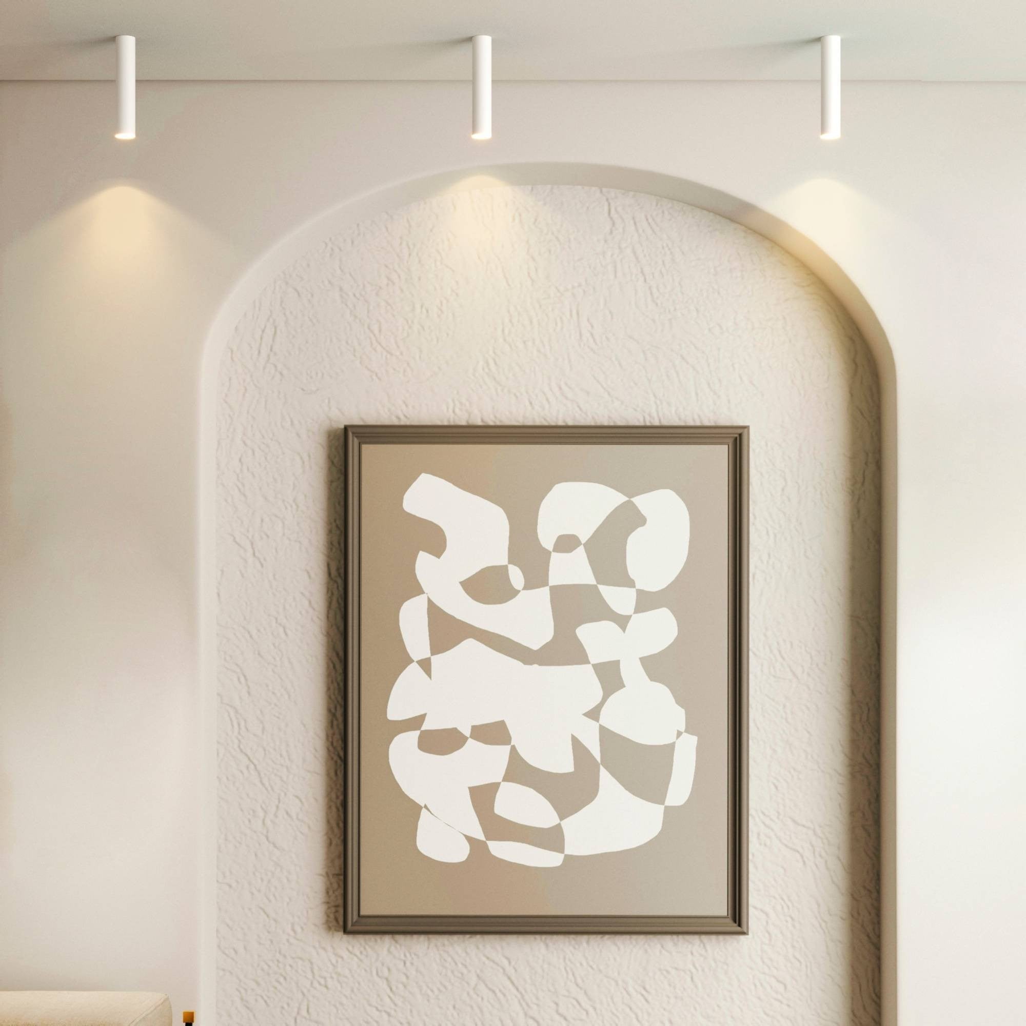 Aplique de techo aluminio "Sandy 30" - 30cm - GU10 (1)