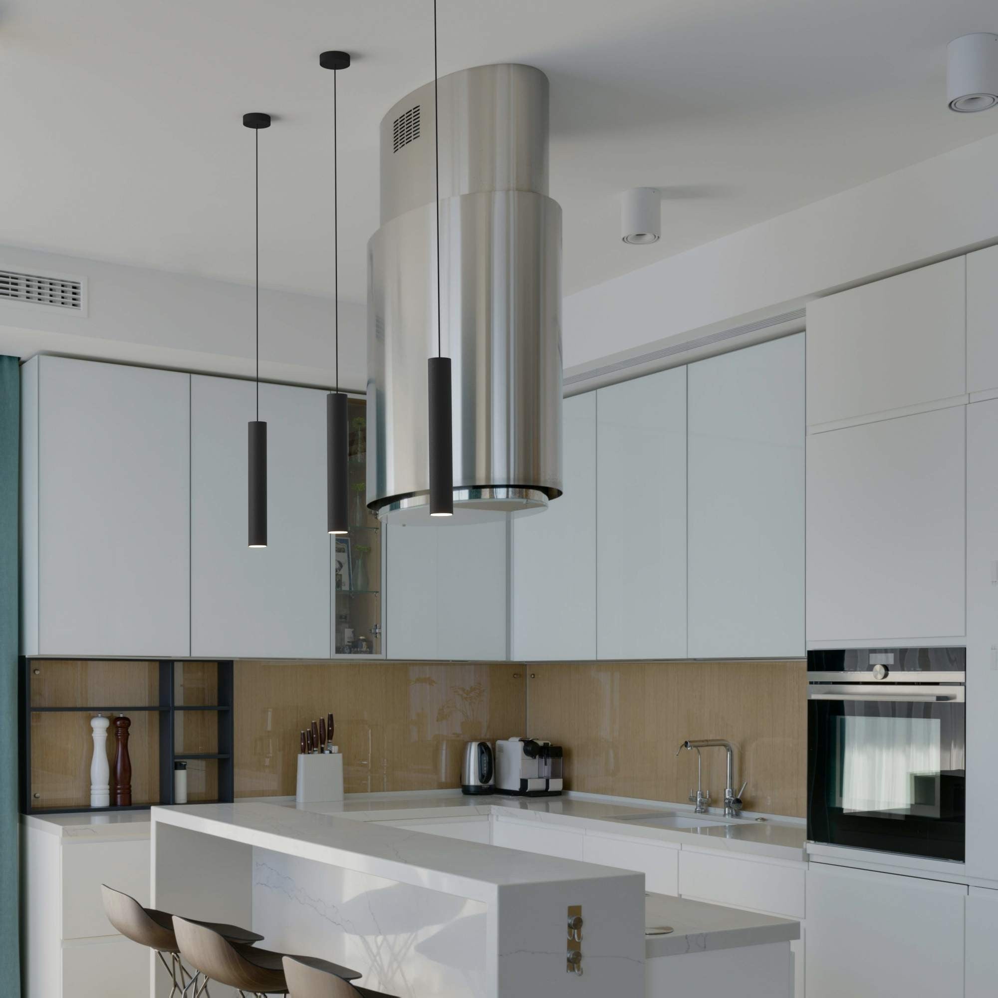 Lámpara colgante minimalista "Bila 400" - GU10 (17)