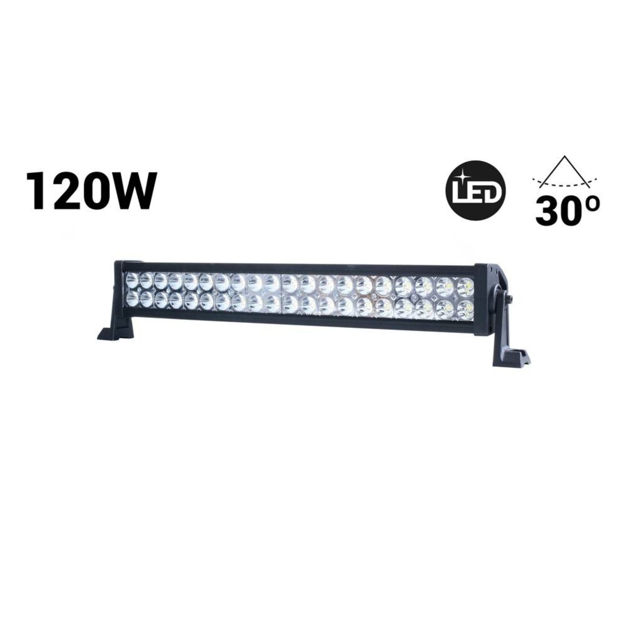 Faro LED 4x4 todoterreno - 120W - 10-40V DC - 22 Pulgadas - 8.000 lm - Ángulo 30º