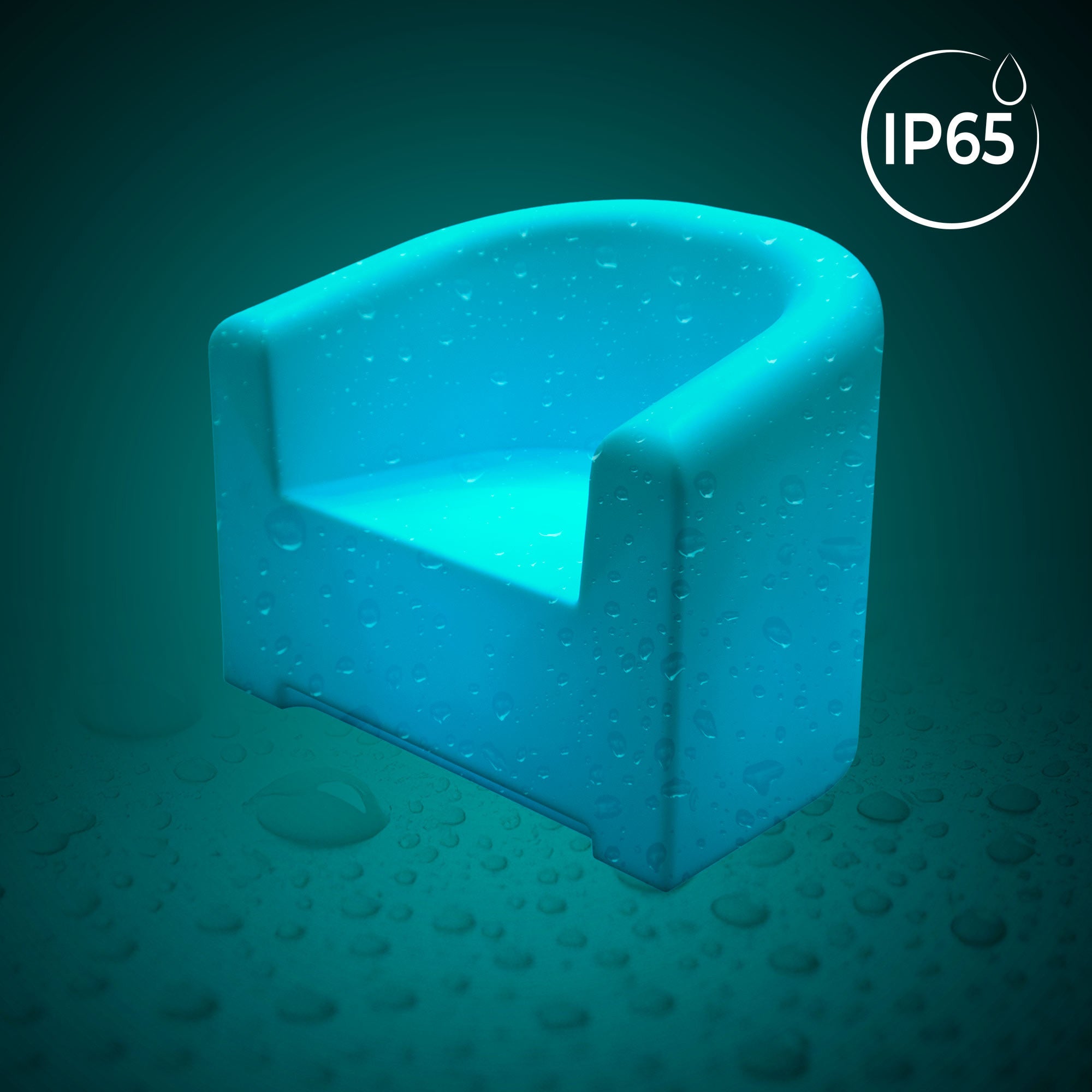 Sillón luminoso LED RGBW - 16W - Recargable (14)