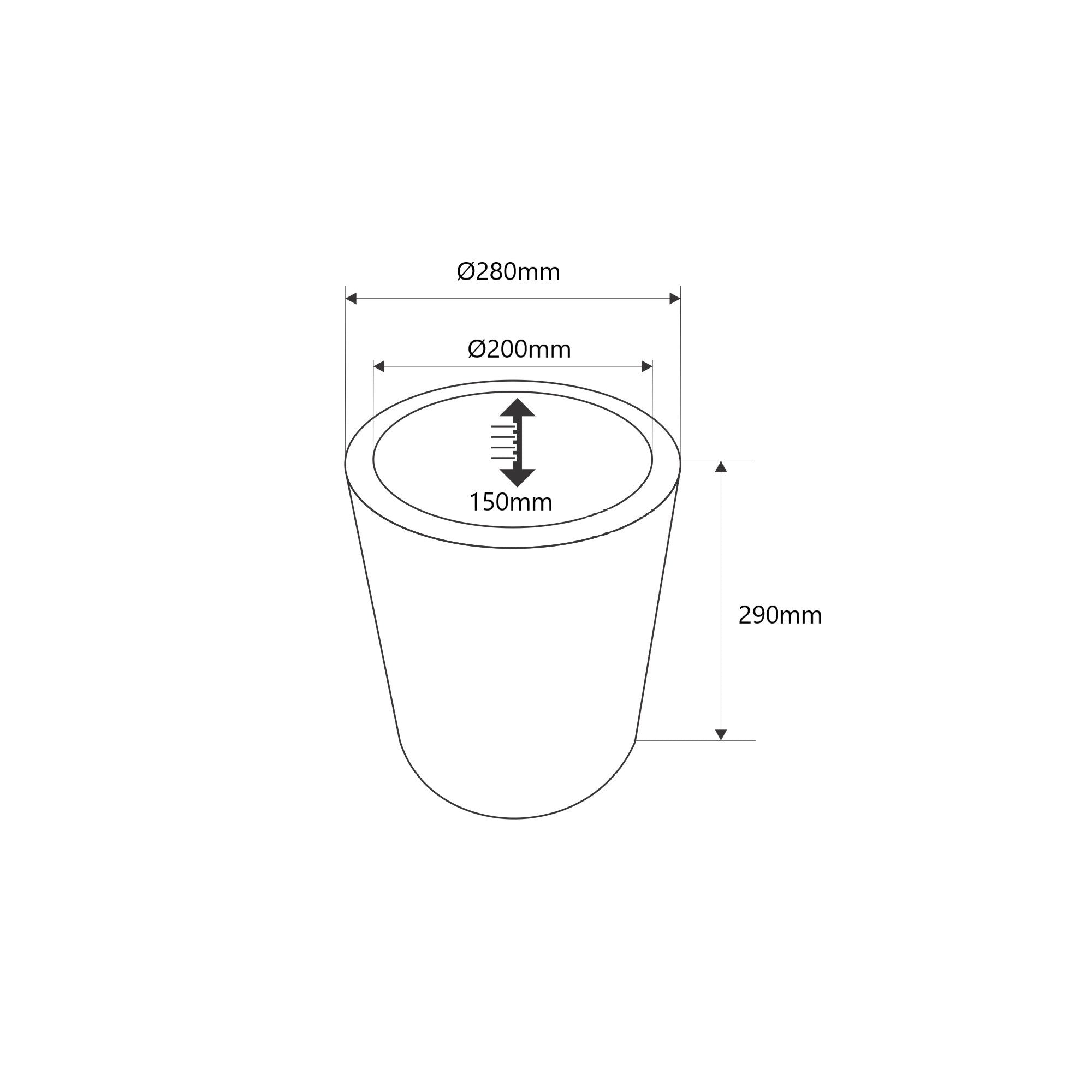 Cubitera LED RGBW - 6W - 29 x Ø 28cm - Recargable (13)