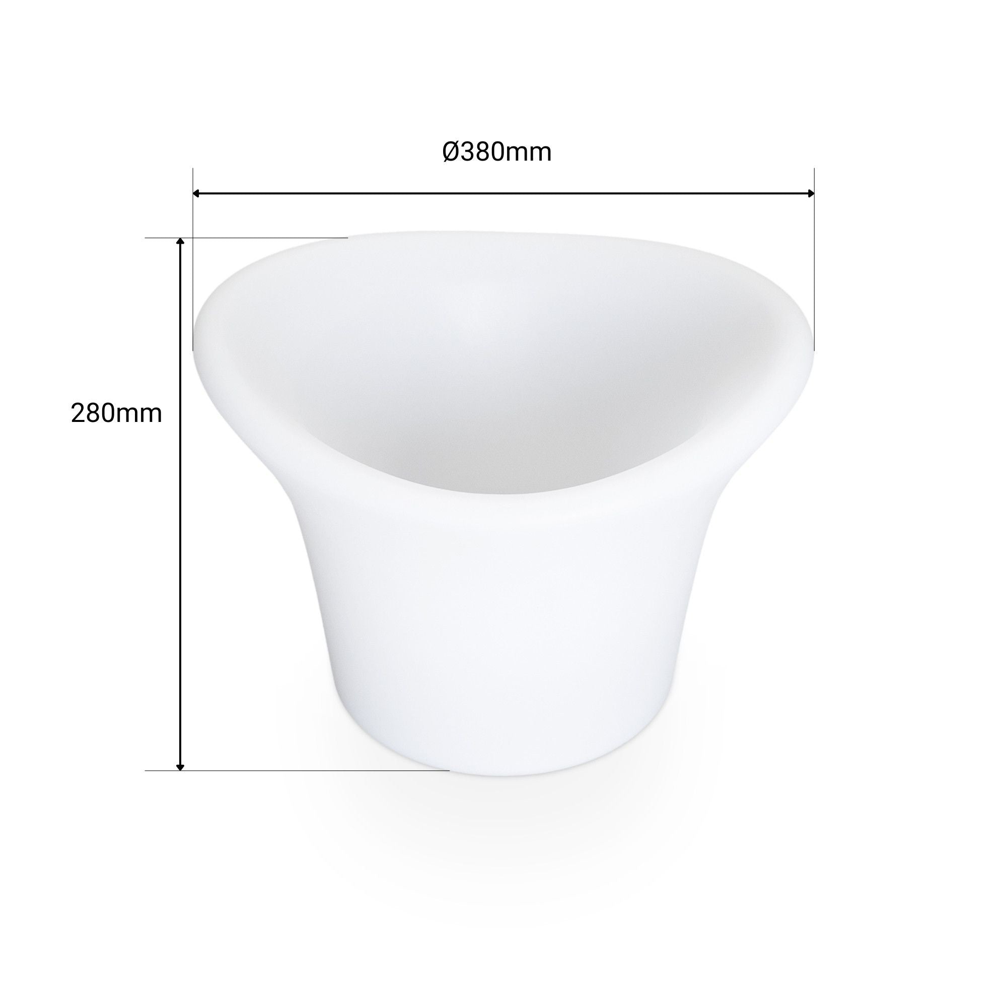 Cubitera LED RGBW - 6W - Ø 38 cm - Recargable (21)