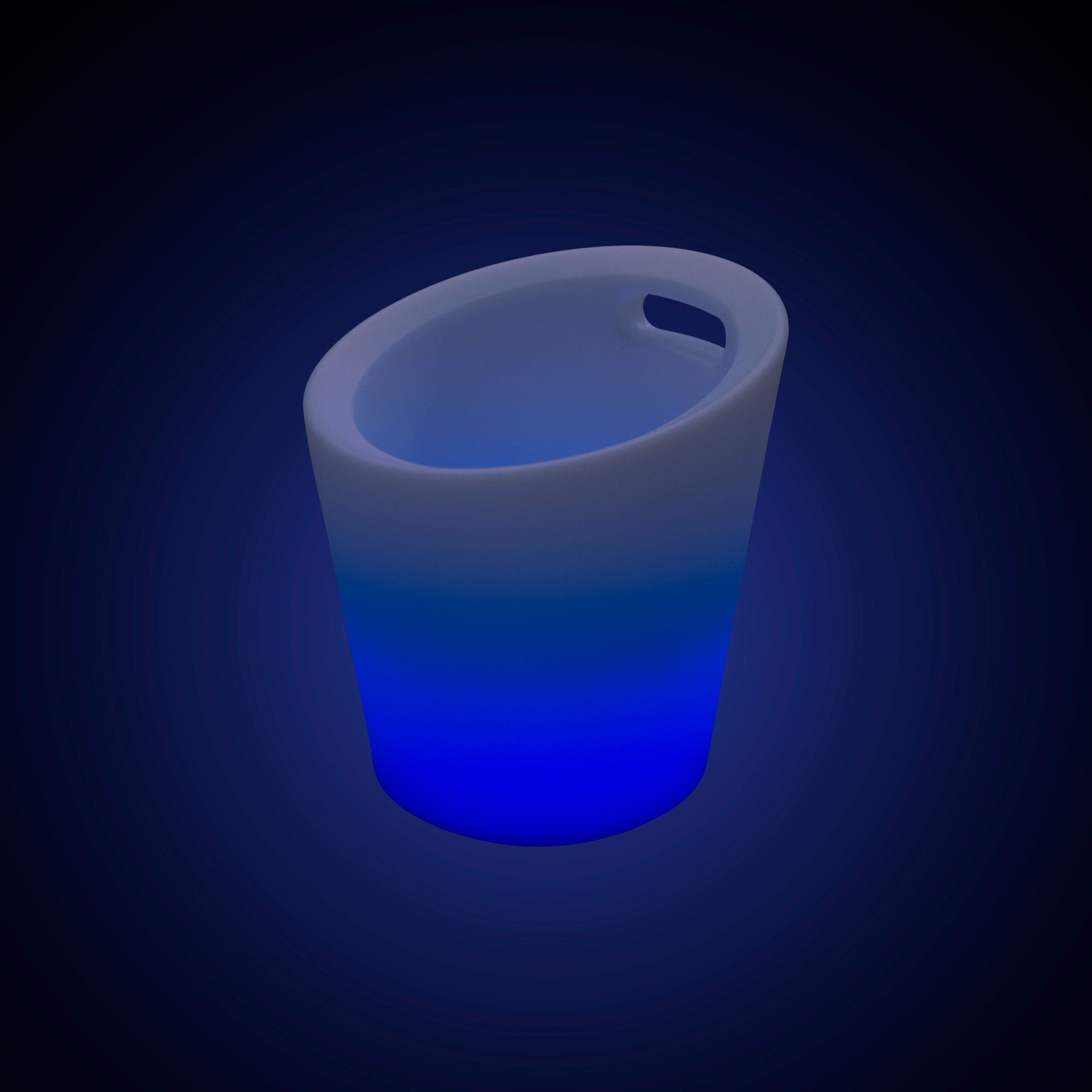 Cubitera LED RGBW - 6W - Ø 29 cm - Recargable (5)