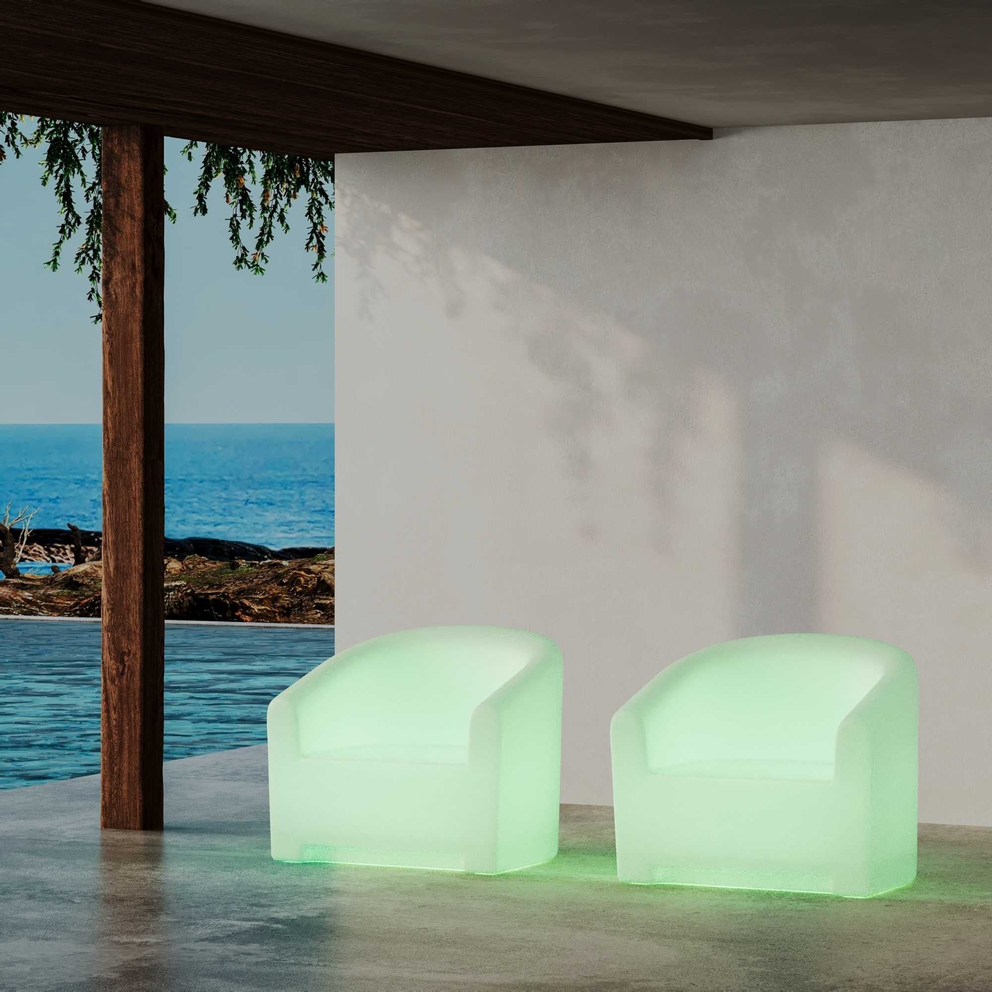 Sillón luminoso LED RGBW - 16W - Recargable (16)