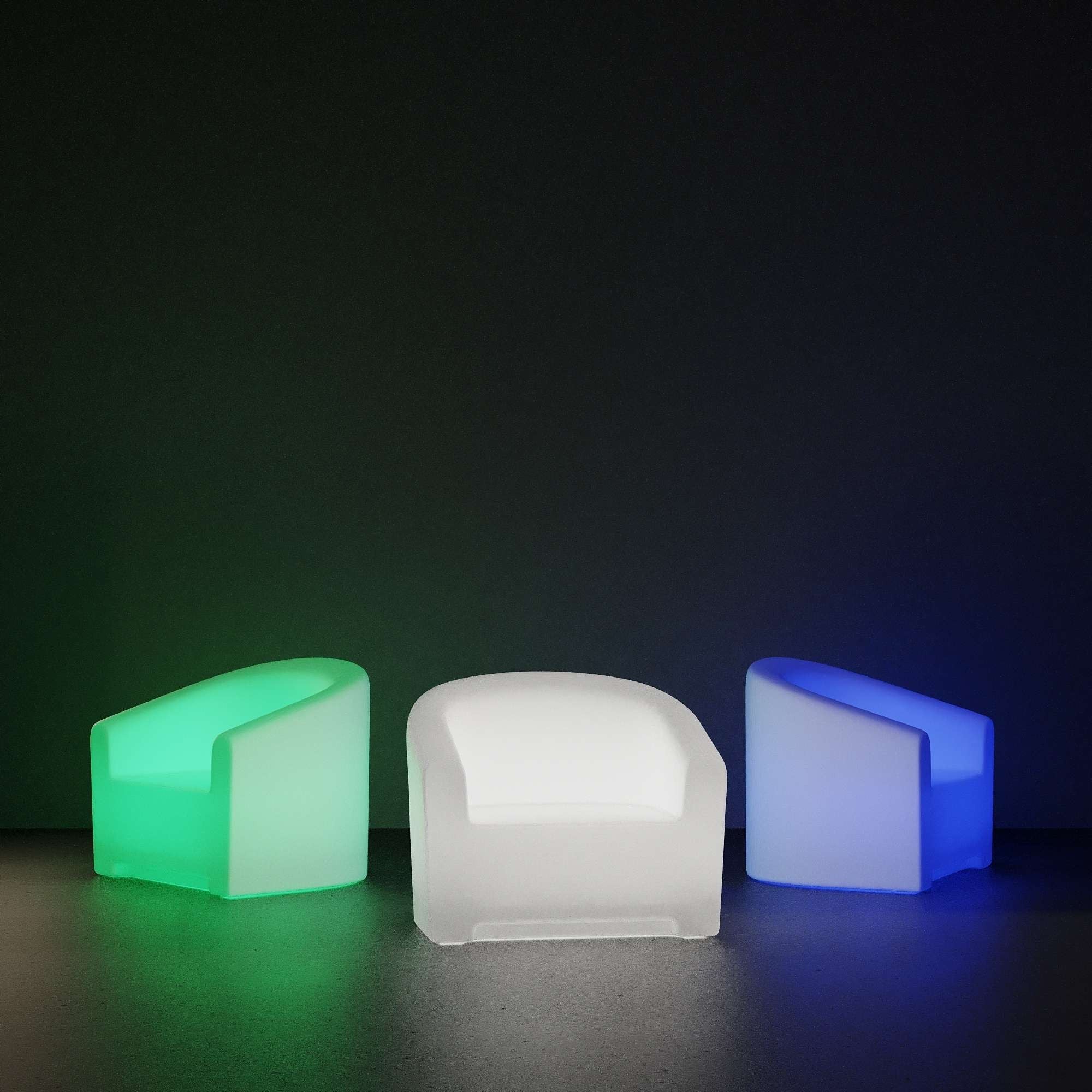 Sillón luminoso LED RGBW - 16W - Recargable (17)