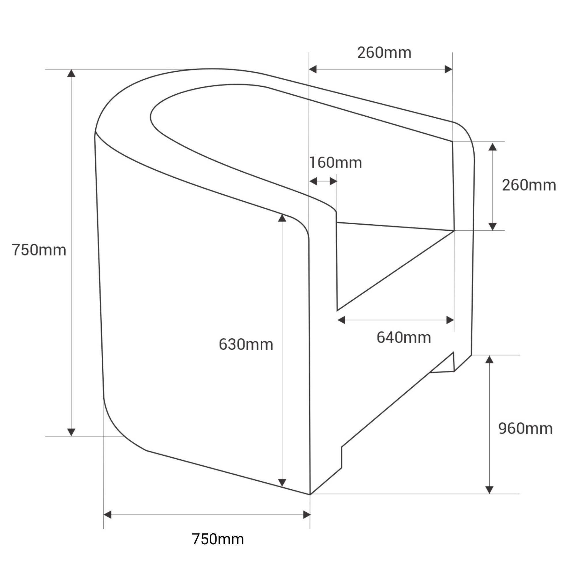 Sillón luminoso LED RGBW - 16W - Recargable (21)