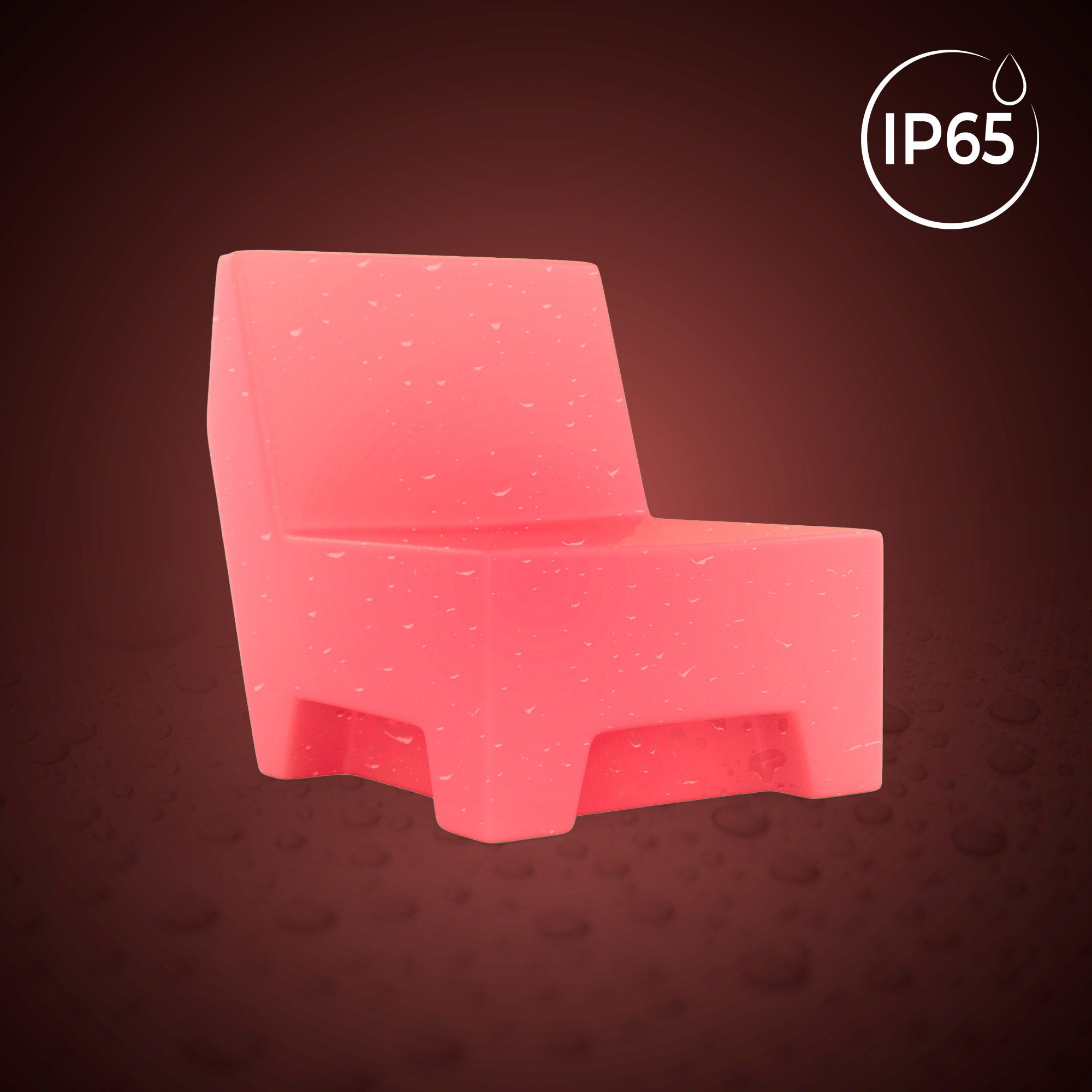 Asiento luminoso LED RGBW - XL - 16W - Recargable (6)