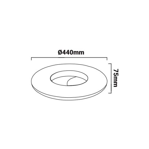 Lámpara de techo LED tipo plafón "LUXURY" - 24W - 2160lm (3)